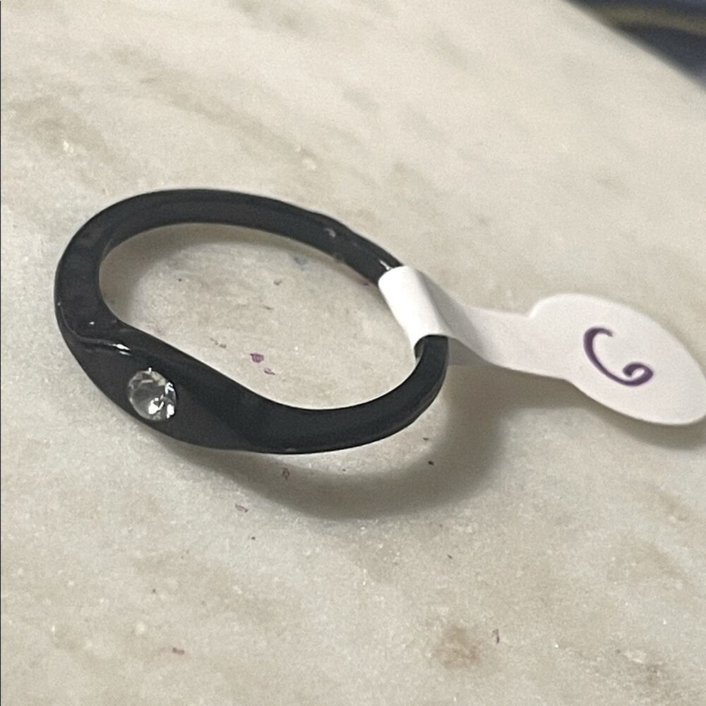 fashion ring gothic black 6